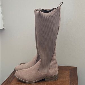 Steve Madden Taupe Over the Knee Boots
